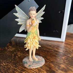 Yellow Fairy Sculpture by